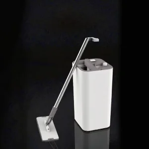 For Z9 Mops Bucket Set Steel Pole Microfiber 2 Washable Pads Hands free Self Wringer Extendable Handle High Capacity Durable