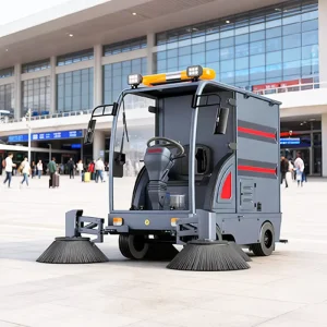 Four-Wheel Ride-On Road Sweeper Truck