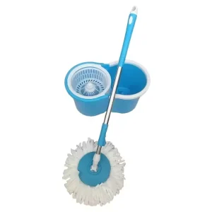 Free Hand Washing Flat Mop and Bucket Set Wringer Spin Replacement Parts Sticks Stainless Steel Household Cleaning Head