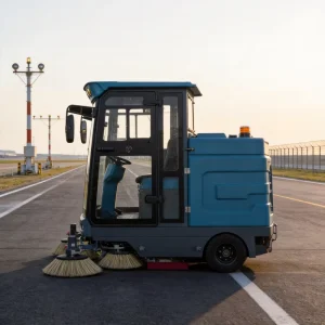 Full-cabin S2000 Ride-on Compact Electric Automatic Industrial Floor Sweeper