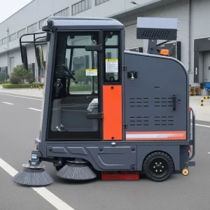 Fully Enclosed Driving-Type Floor Sweeper for Roads, Leaves, Dust, and Dirt