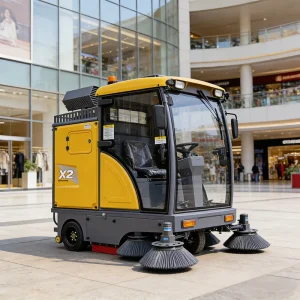 Fully Enclosed Floor Sweeper Machine