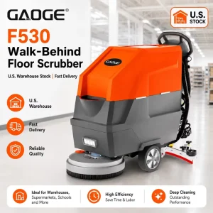 GAOGE F530 US Stock Lithium Battery Walk Behind Floor Scrubber Machine Commercial Floor Cleaning Equipment