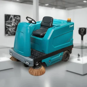 GIYO S1600 Electric Ride On Compact Industrial Floor Sweeper