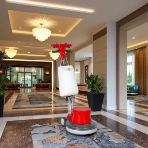 GR005 Electric Walk-Behind Floor Polisher Marble Scrubbing and Burnishing Machine Tile Polishing Cleaning Tool