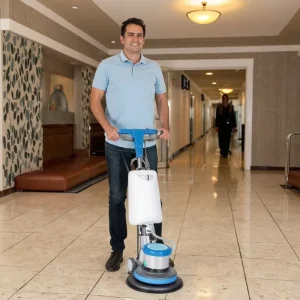 GR13 Electric Walk-Behind Carpet and Floor Tile Polishing Machine with Ceramic Tile Grinder and Sweeper