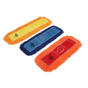 GRS BSCI Factory Customized Flat Dust Cotton Mop with Aluminum Alloy Mop Stick