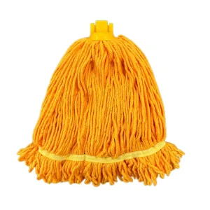 GRS BSCI Microfiber Wet Mop Head with Looped Ends and Plastic Head