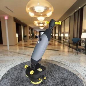 GS03 Mini Mop 360 Degree Rotating Electric Walk Behind Floor Scrubber Dryer CE Certified for Office Use
