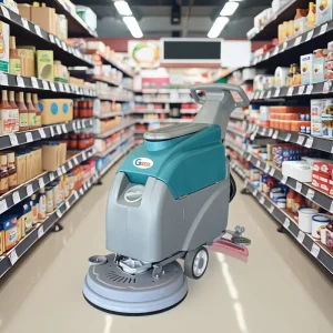GS460 Commercial Automatic Floor Scrubber Buffer Plastic Scrubber for Hotels with Core Motor Gear Components Burnishing Use