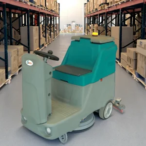 GS560 Electric Ride-On Floor Scrubber Dryer with Dual Brushes and CE