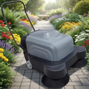 Garden Leaf Cleaning Manual Hand-Push Floor Sweeper with Adjustable Side Brush Supplier