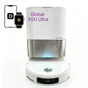 Global X50 Ultra 6cm Obstacle Climbing Ultra Thin Hepa Filtration Auto Clean Hot Water Mop Self Cleaning Lds Smart Robot Vacuum