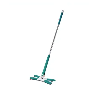 Green Hands-Free Flat Mop, Wet and Dry Dual-Use Household Floor Cleaning Tool