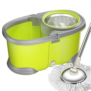 Green Mini 360-Degree Rotating Floor Mop for Indoor Cleaning