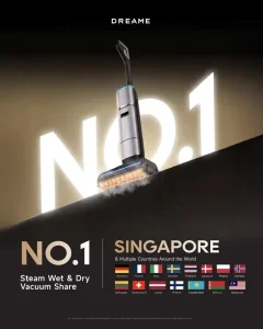 H16 Pro Steam Wet Dry Cordless Vacuum Cleaner with 90°C Hot Water Mopping and Robotic Arm