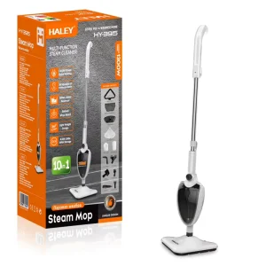 HALEY Top Seller Household Electric Floor Steam Mop 10 in 1 Handheld Steam Cleaner with Wet & Dry Mops