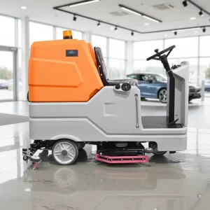 HANGCHA Floor Scrubber Machine Battery Multi Surface Tile Marble Epoxy Ride On Floor Scrubber Water Machine