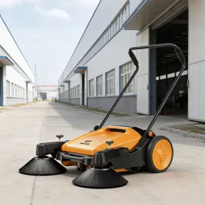 HANGCHA Original Factory Gym Terrazzo Floor Cleaning Machine Lightweight Cordless Industrial Manual Floor Sweeper