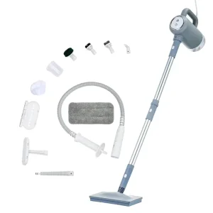 HD308 Steam Mop With Natural Floor Steamer Tile Cleaner and Hard Wood Floor Cleaner With Sanitization