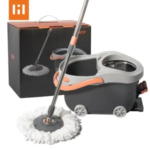 HOLAMOPA Ready Stock Creative Sports Car Design 360 Magic Spin Mop With Foot Pedal Stainless Steel Basket for Floor Cleaning