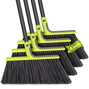 HQ2089 Floor Cleaning Soft Bristle Angle Broom for Sweeping Outside Patio Garden Porch Deck