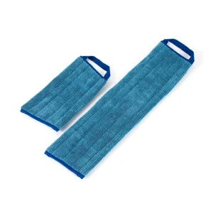 Hand Free 18″ Magic Velcro Loop Twisted Household Industrial Wet Flat Mop Pad Refill for Floor Cleaning