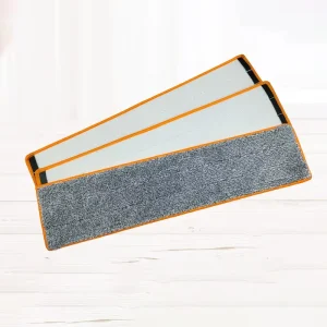 Hand-Free Flat Floor Self-Cleaning Replacement Aluminum Mop Bucket with Washable Microfiber Cloth
