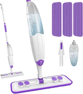 Hand-Free Flat Spray Mop with Sprayer for Floor Cleaning