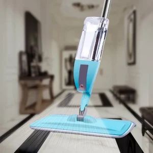 Hand Free Spray Floor Mop with 300ml Water Tank Microfiber Flat Mop Pad Wet Dry Use Mop for Kitchen Bathroom Home Floor Cleaning
