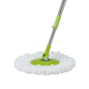 Hand Press Reusable Magic Cleaning Mop Stick Handle and Spin Mop Replacement Parts