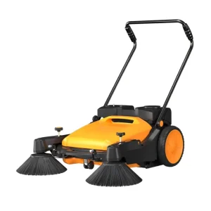 Hand-Propelled Small Industrial Floor Sweeping Machine with Hand-Push Cleaning Trolley for Dust Removal
