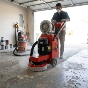 Hand-Push Concrete Floor Grinder Machine for Industrial Warehouses and Large Areas