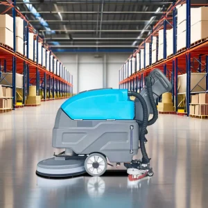 Hand-Push Cordless Concrete Floor Scrubber Cleaning Machine