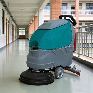 Hand Push Electric Floor Scrubber 24V Three in One Wash Brush Dry Strong Suction Cleaning Machine 1 Year Warranty