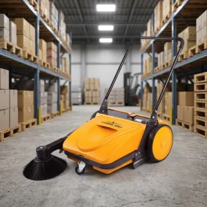 Hand Push Indoor and Outdoor Walk-Behind Manual Floor Sweeper
