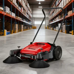 Hand-Push Industrial Walk-Behind Floor Sweeper for Warehouse Floors