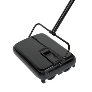 Hand-Push Manual Carpet and Floor Sweeper with Brush for Home and Office