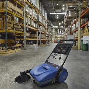 Warehouse Used Hand Push Walk behind Single Side Brush Cleaning Fine Dust Manual Sweeper