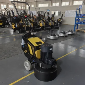 Hand-Push Planetary Disc Concrete Floor Grinder with Resin Pads
