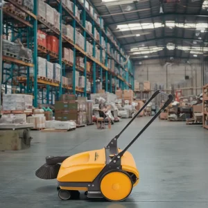 Cleaning Fine Dust Used Hand Push Walk Behind Floor Sweeper for Warehouse Cleaning Factory Sweeper