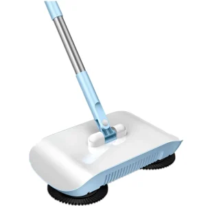 Hand-Push Sweeping Machine with Stainless Steel Handle for Household Floor Cleaning