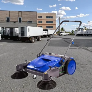 Hand Push Sweeping Road Walk Behind Floor Sweeper Street Cleaning Manual Sweeper Durable and Long Lifetime Floor Sweeper