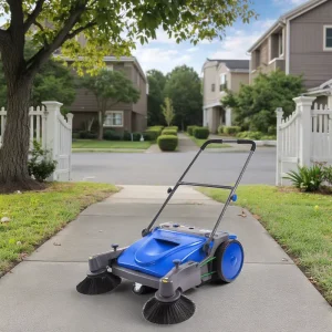 Hand Push Walk-Behind Manual Road and Floor Sweeper