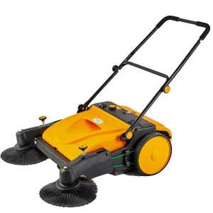 Hand Pushed Walk Behind Sweeper Shop Floor Cleaning Machine Mechanical Sweeper Road Design