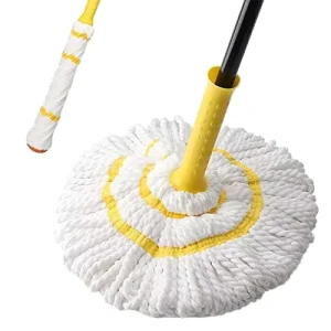 Handfree Self Wringing Ultra Fine Fiber Absorbent Mop Durable Reusable Retractable Design for Home Dry Wet Floor Cleaning