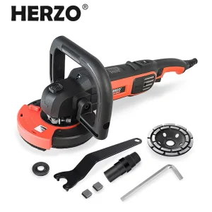 Handheld 1600W 125mm Concrete Ground Grinder Machine for Cement Floor with Adjustable Speed