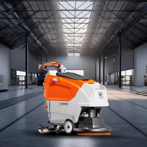 Handheld Battery-Powered Commercial Floor Scrubber Walk-Behind Floor Scrubbing Machine for Shops