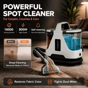 Handheld Corded Spot Wet and Dry Fabric Carpet Sofa Cleaning Machine Fabric Cleaner
