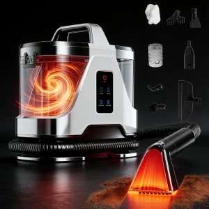 Handheld Corded Steam Wet Dry Fabric Carpet and Sofa Cleaner with Steamer Vacuum